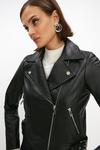 Coast Premium Leather Biker Jacket thumbnail 5