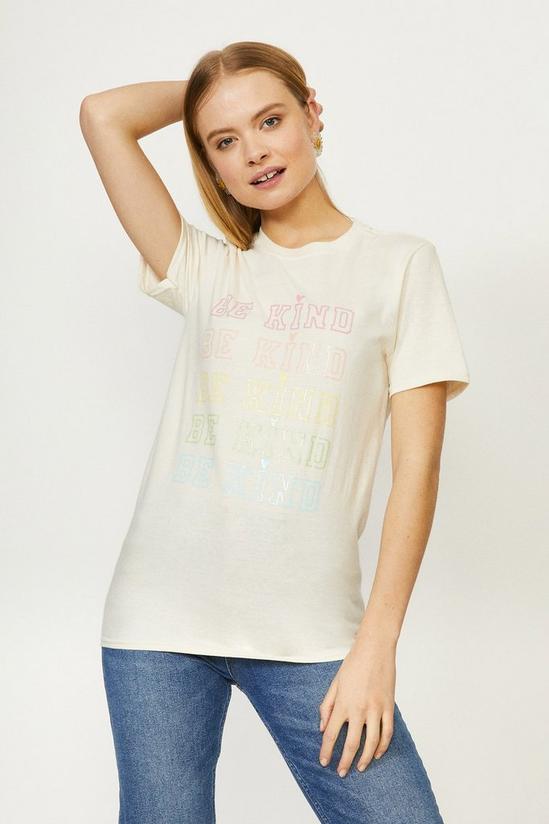 Coast Be Kind Pastel Rainbow T-shirt 1