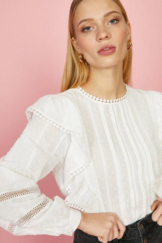 Coast Frill And Lace Detail Dobby Blouse 3