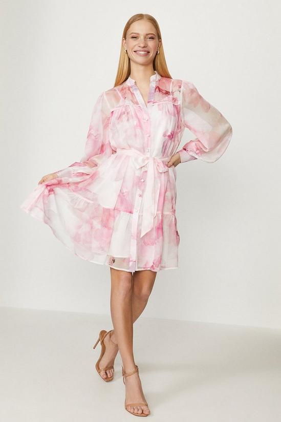 Coast Floral Button Up Dress With Cuffs 2