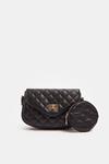 Coast Black Quilted Bag With Mini Quilted Purse thumbnail 1