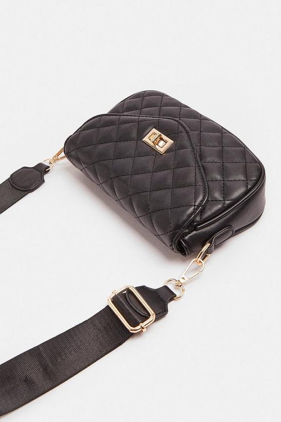 Coast Black Quilted Bag With Mini Quilted Purse 2