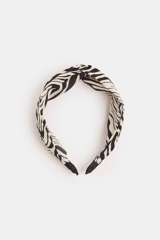 Coast Zebra Print Twist Headband 2