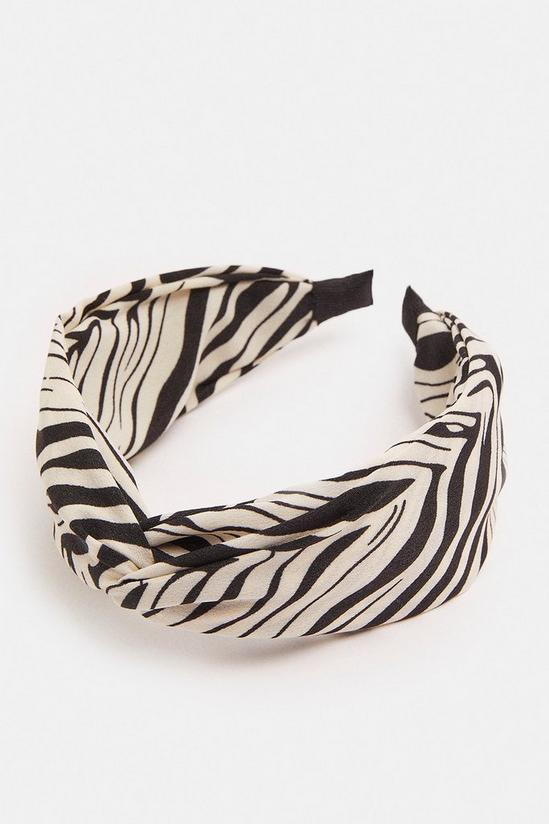 Coast Zebra Print Twist Headband 3