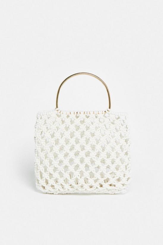 Coast Crochet Bag With Metal Handle 1