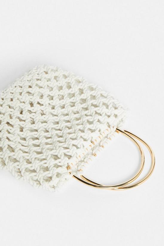 Coast Crochet Bag With Metal Handle 2
