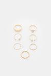 Coast 7 Pack Delicate Rings With Jewels Set thumbnail 2