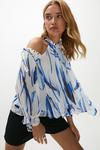 Coast Cold Shoulder Pleated Top thumbnail 1