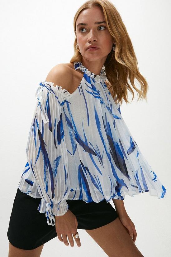 Coast Cold Shoulder Pleated Top 1