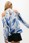 Coast Cold Shoulder Pleated Top thumbnail 3
