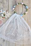 Coast Ginger Ray Bride To Be Veil With Floral Crown thumbnail 1