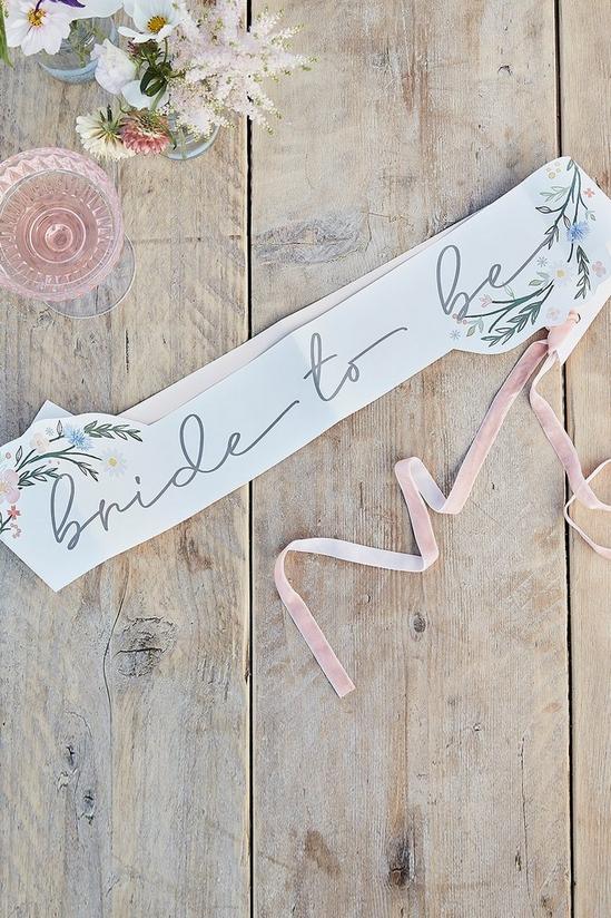 Coast Ginger Ray Floral Bride To Be Sash 1