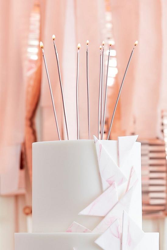 Coast Ginger Ray 12 Rose Gold Tall Candles 1