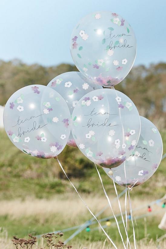 Coast Ginger Ray Flower Confetti Filled Balloons X5 1