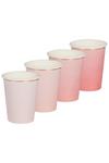 Coast Ginger Ray 8 Foiled Pink Ombre Paper Cups thumbnail 2