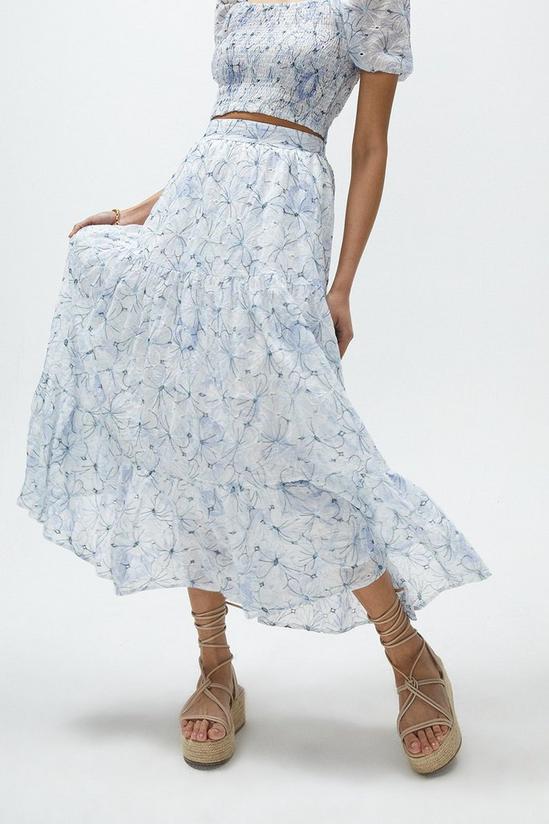Coast Broderie Tiered Maxi Skirt 2