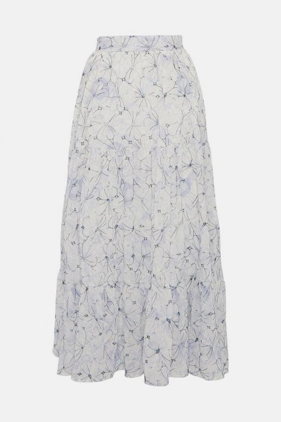 Coast Broderie Tiered Maxi Skirt 5