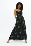 Coast Ruched Bodice Cami Crinkle Floral Maxi Dress thumbnail 1