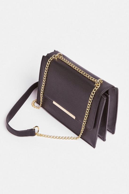 Coast Rectangle Metal Trim Bag With Chain Strap 2