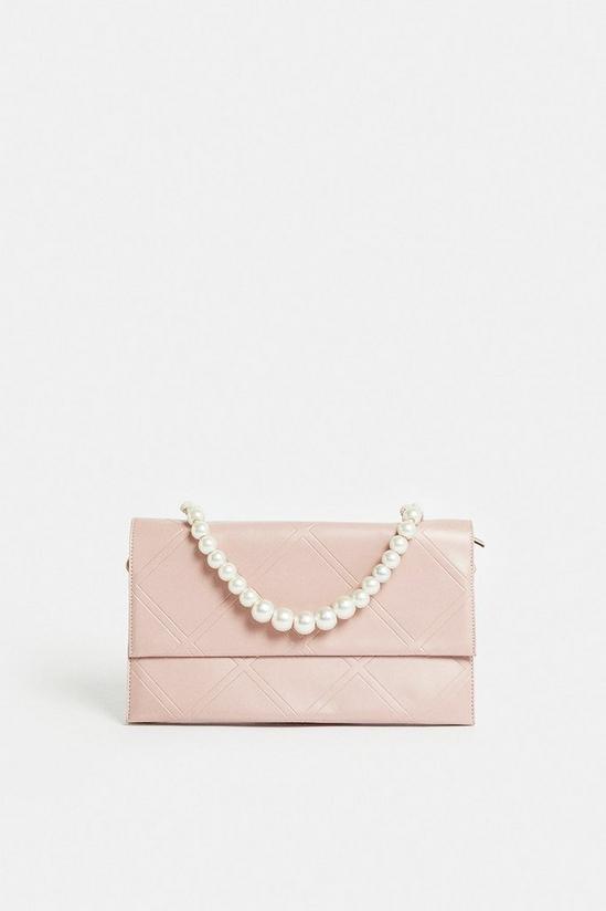 Coast Quilted Clutch Bag With Pearl Handle 1