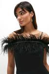 Coast Premium Feather Bardot Maxi Dress thumbnail 2