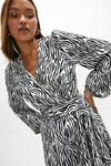Coast Full Skirted Zebra Print Wrap Dress thumbnail 2