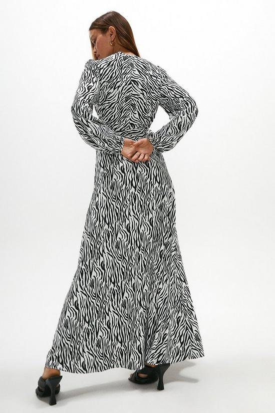 Coast Full Skirted Zebra Print Wrap Dress 3