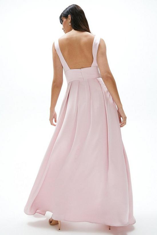 Coast Full Skirted Satin Bridesmaid Maxi Dress 3