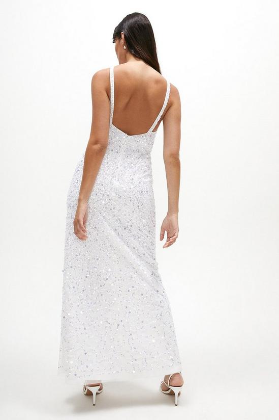 Coast All Over Sequin Backless Maxi Dress 3