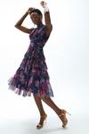 Coast Floral Tiered Frill Sleeve Dress thumbnail 2