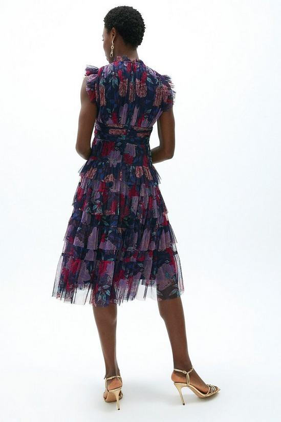 Coast Floral Tiered Frill Sleeve Dress 3