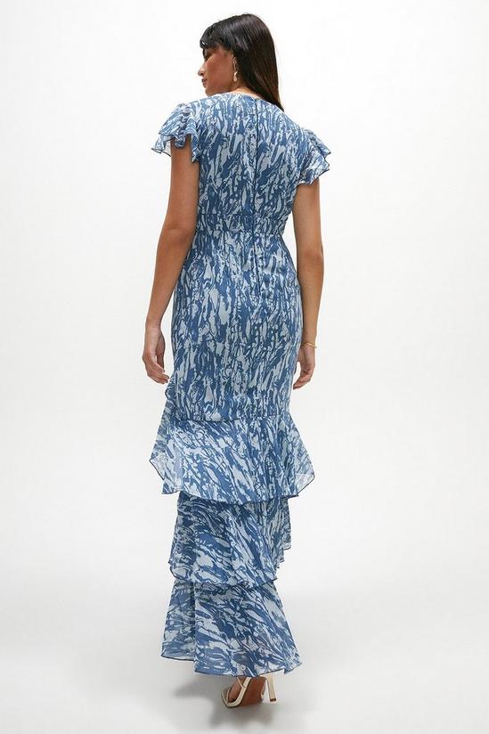 Coast Printed Tiered Hem Ruffle Maxi Dress 3