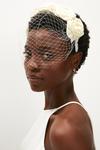 Coast Netted Fascinator With Beaded Rose Flowers thumbnail 1