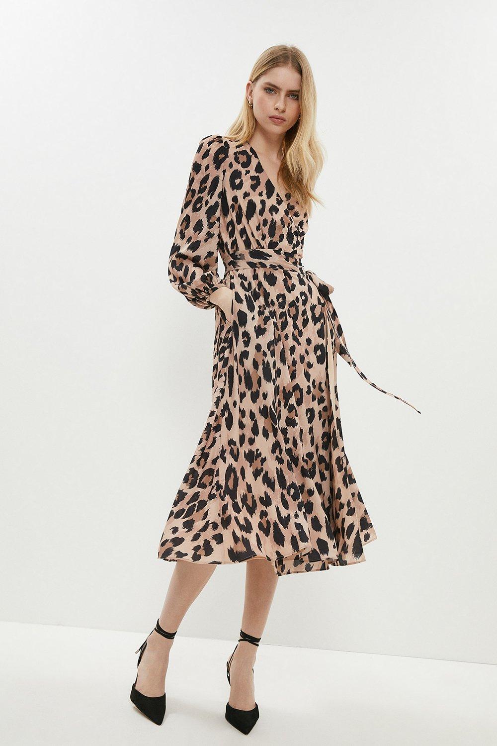 Coast pink on sale leopard print dress