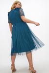 Coast Plus Size Ruffle Shoulder Tulle Midi Dress thumbnail 3