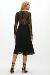 Coast Long Sleeve Lace Pleated Skirt Midi Dress thumbnail 3