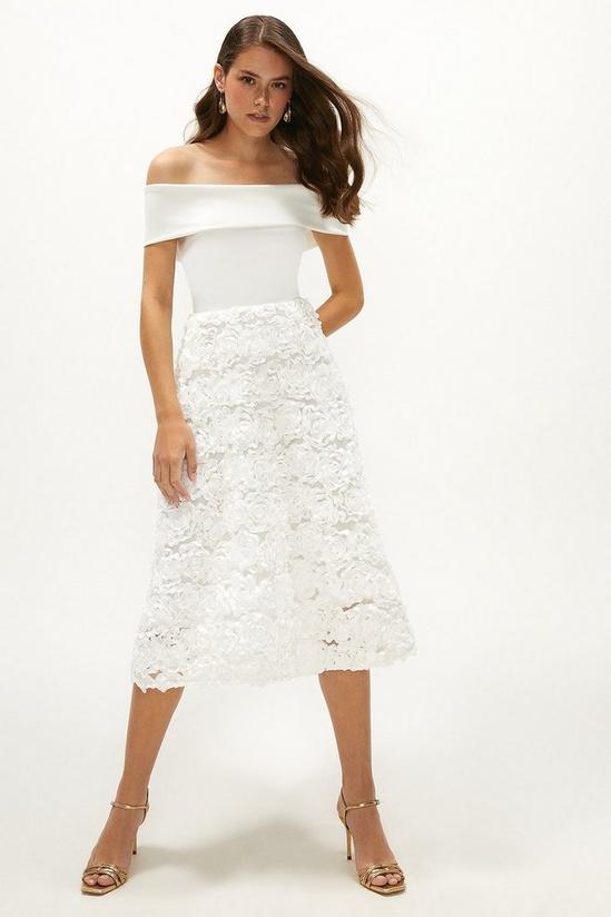 Coast Bardot Textured Skirt Midi Dress 1