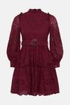 Coast Long Sleeve Broderie Belted Dress thumbnail 4