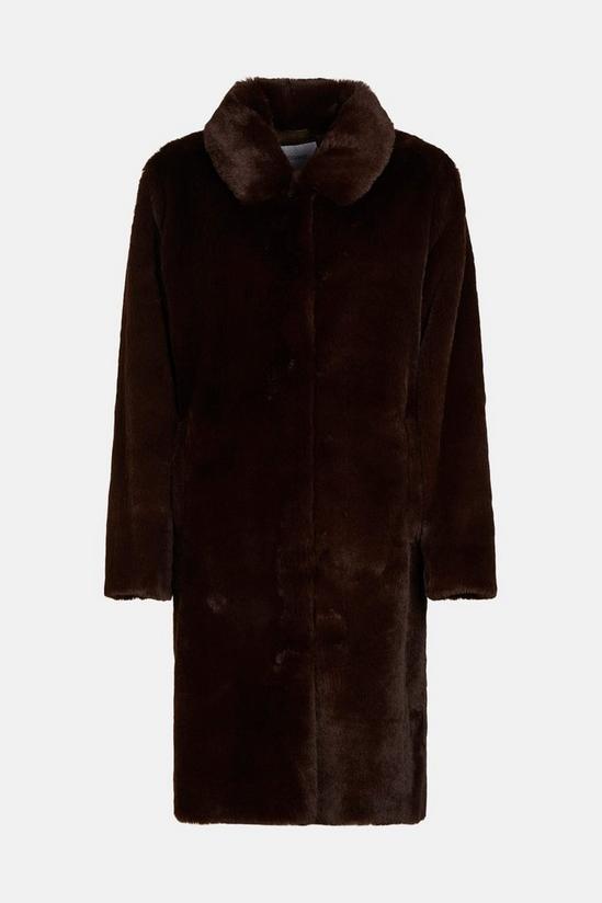Coast Faux Fur Longline Collar Coat 4