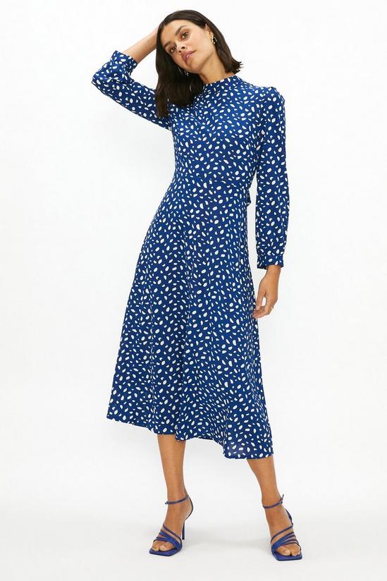 Coast Long Sleeve Printed Midaxi Dress 1