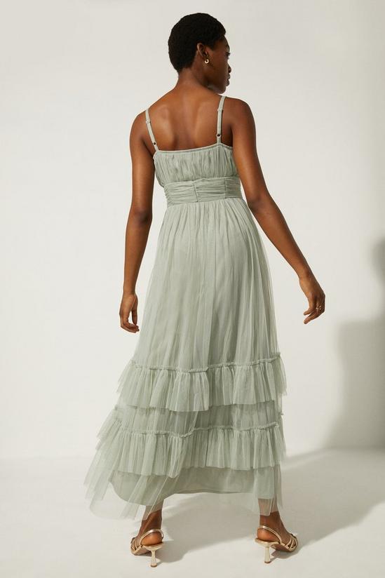 Coast Oasis Strappy Mesh Tiered Maxi Dress 3