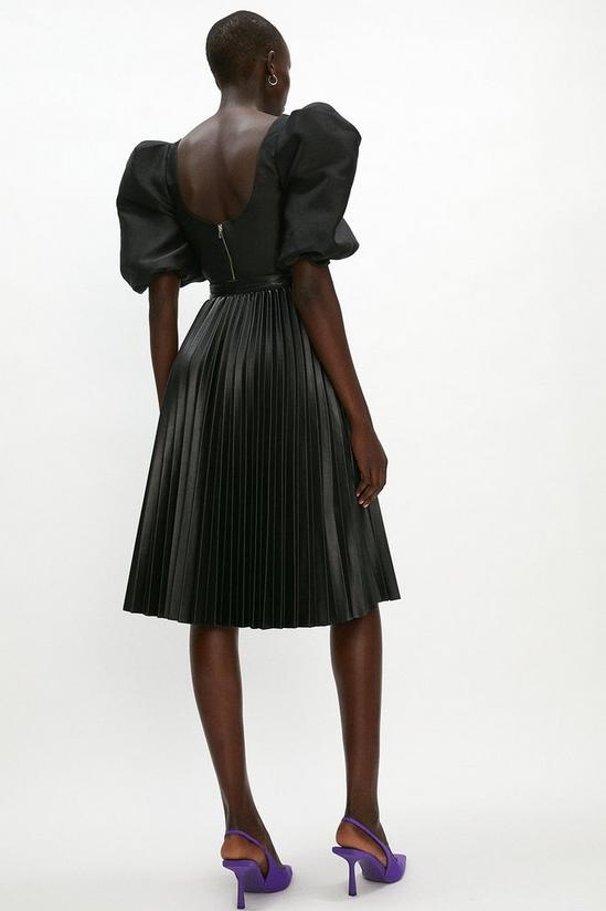 Coast Faux Leather Pleated Skirt 3
