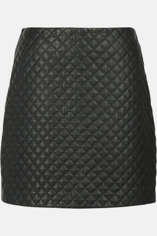 Coast Premium Leather Quilted Mini Skirt 4