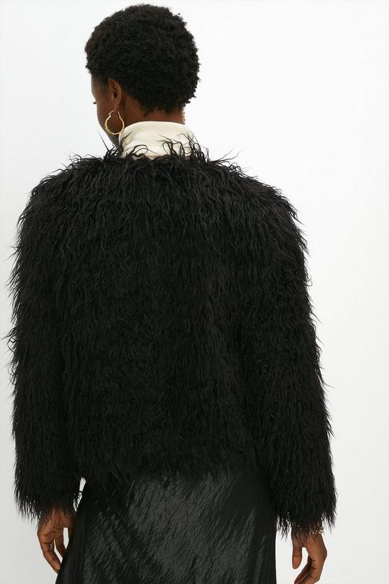 Coast Long Faux Fur Cropped Coat 3