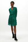 Coast Premium Silk Blend Ruffle Wrap Dress thumbnail 1