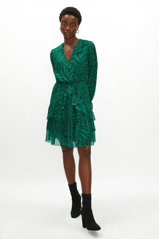 Coast Premium Silk Blend Ruffle Wrap Dress 1