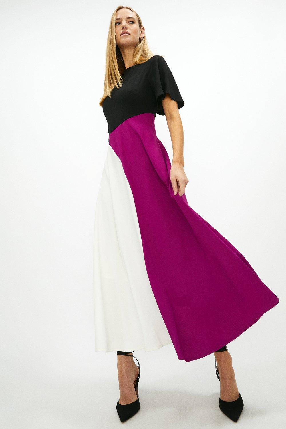 Color block hotsell dresses with sleeves