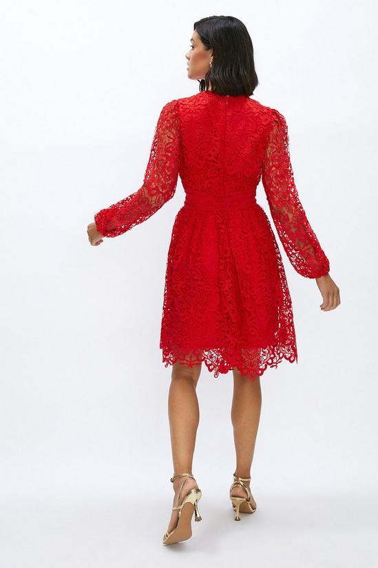 Coast Long Sleeve Lace V Neck Mini Dress 3