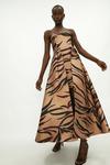 Coast Premium Tiger Jacquard Bandeau Maxi Dress thumbnail 1