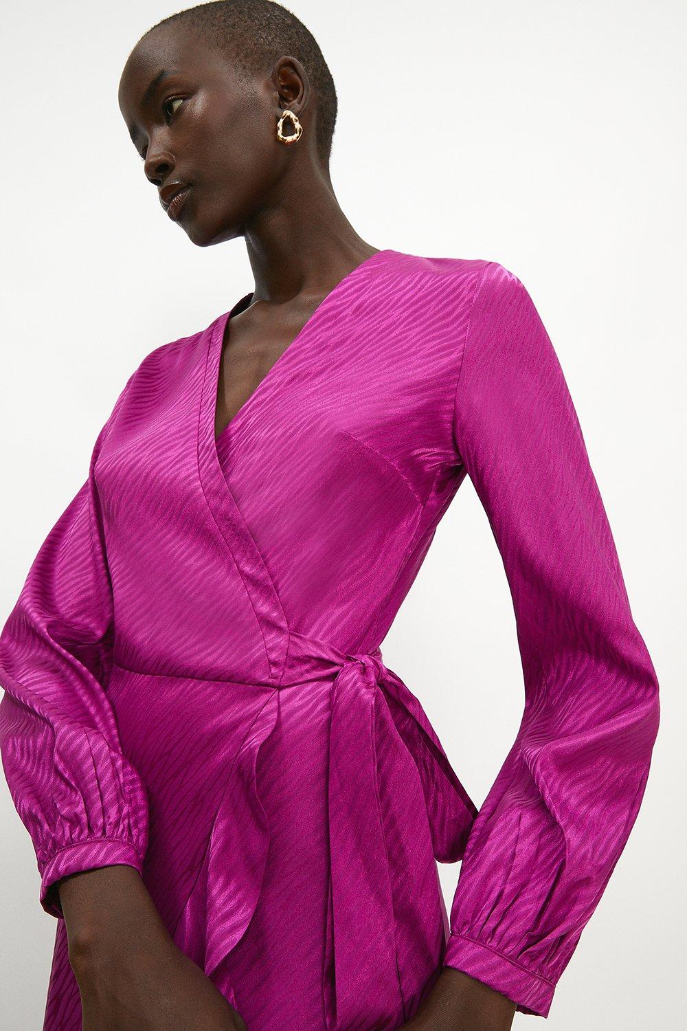 Magenta 2025 wrap dress